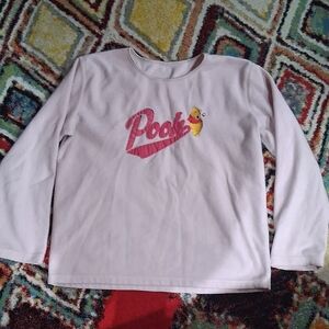 Light Pink Winnie the Pooh Long Crewneck